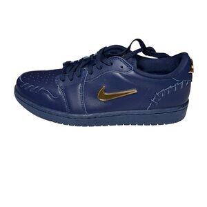 Nike Air Jordan 1 Low Navy Gold Metallic FN5032-400 Men Size 10 New